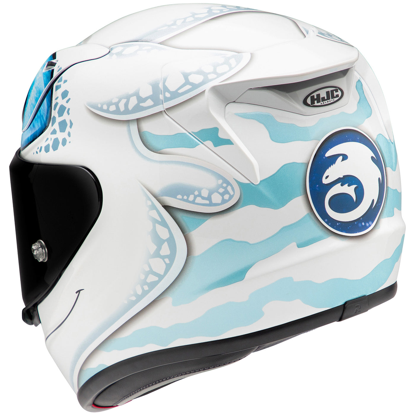 HJC RPHA 12 Light Fury Helmet MC-2 - Rear Left Side View