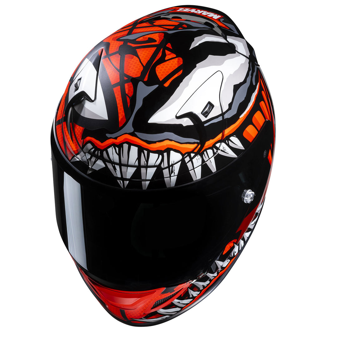 HJC RPHA 12 Maximized Venom Helmet - Top Left Side View
