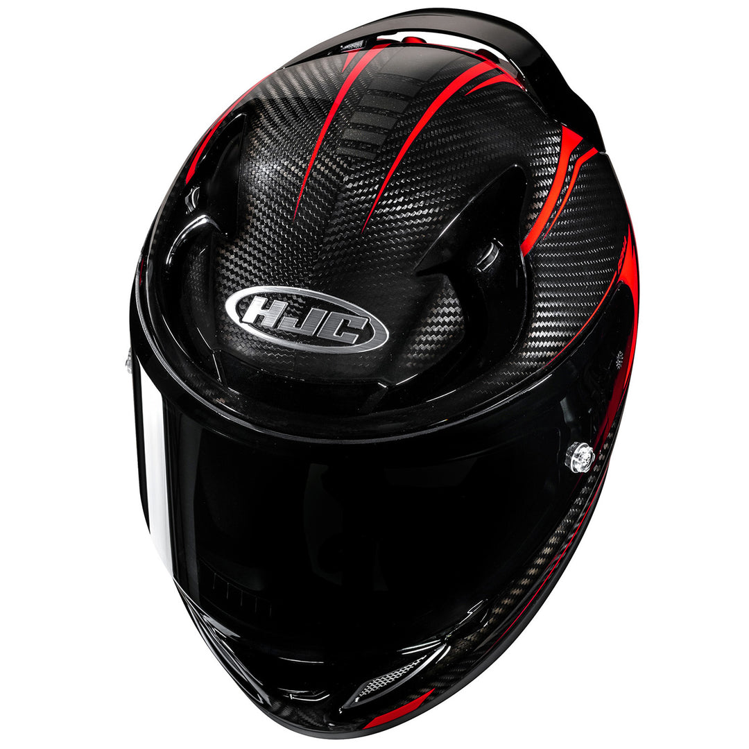 HJC RPHA 12N Keres Carbon Helmet MC-1 - Angled Top Down View