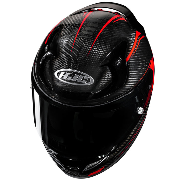 HJC RPHA 12N Keres Carbon Helmet MC-1 - Angled Top Down View