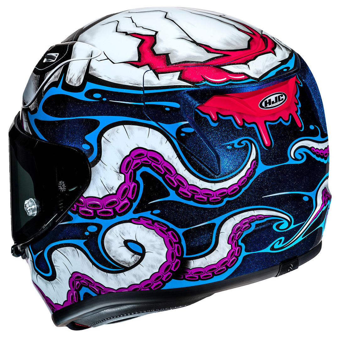 HJC RPHA 12N Kraken Helmet MC-28 - Rear Side View
