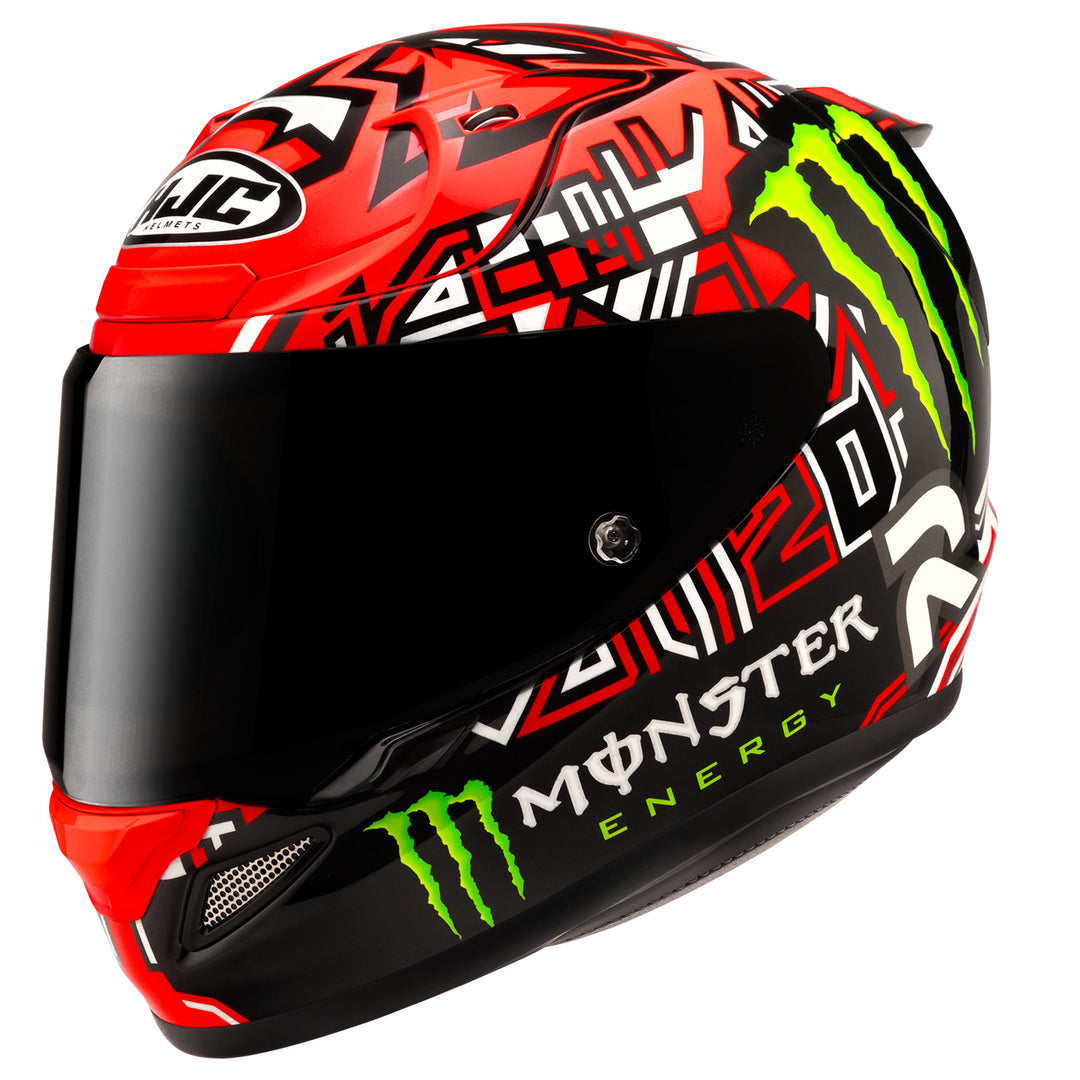 HJC RPHA 12N Quartararo 2025 Helmet MC-1 - Front Side View