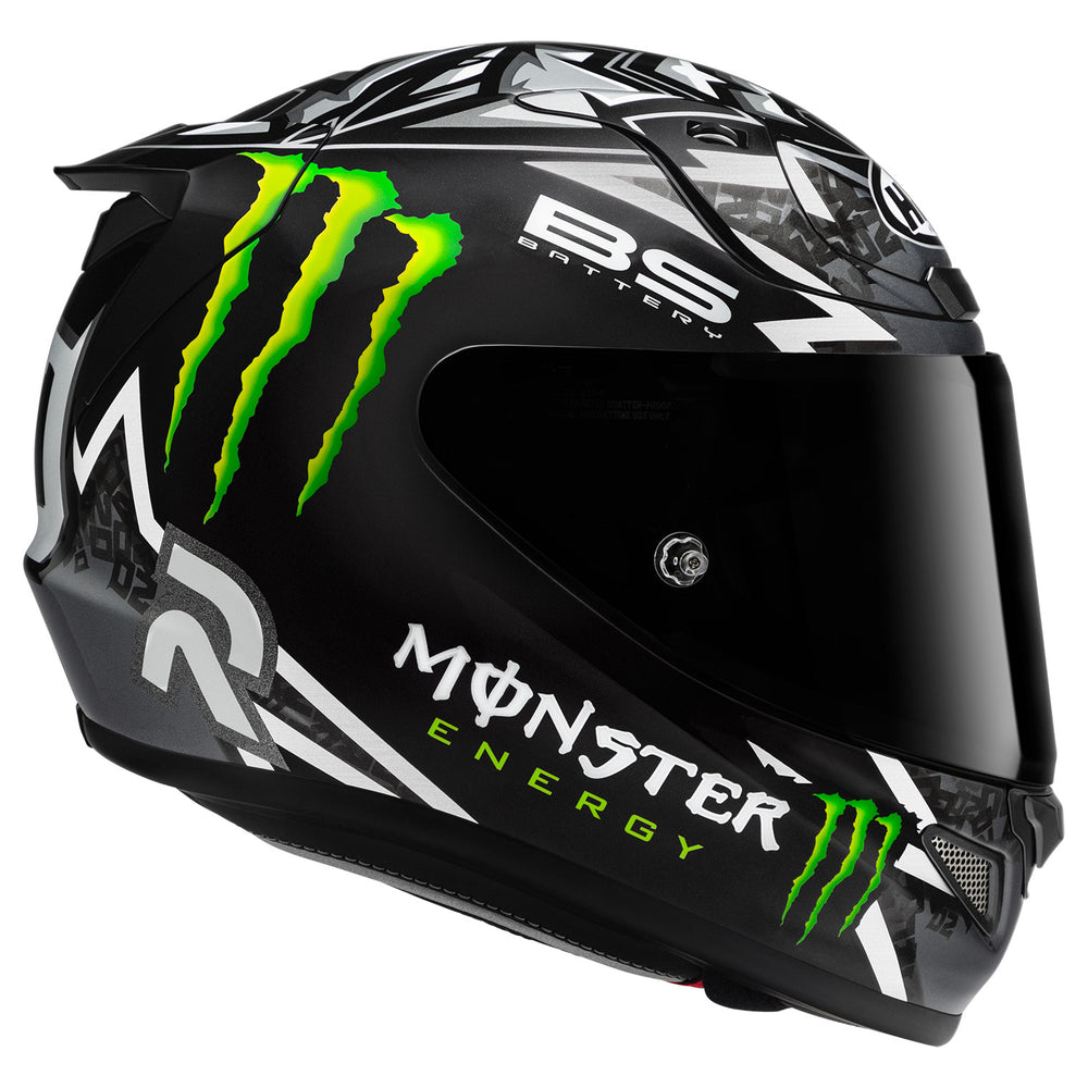 HJC RPHA 12N Quartararo Black Replica Helmet MC-5 - Side View