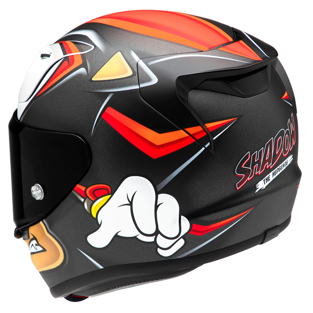HJC RPHA 12N Shadow the Hedgehog Helmet MC-1SF - Rear Left Side View