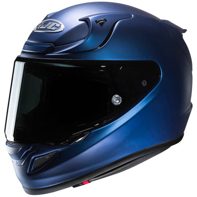 HJC RPHA 12N Solid Helmet Semi-Flat Metallic Blue - Front Side View