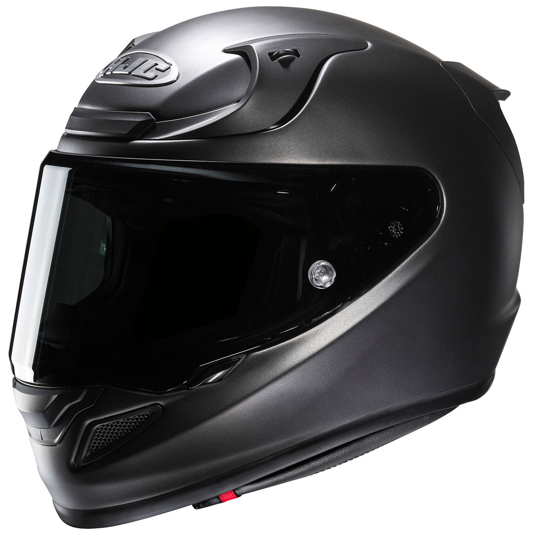 HJC RPHA 12N Solid Helmet Semi-Flat Titanium - Front Side View
