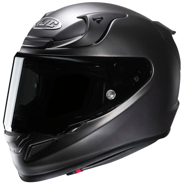 HJC RPHA 12N Solid Helmet Semi-Flat Titanium - Front Side View