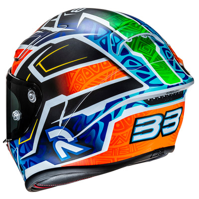 HJC RPHA 1N Brad Binder Helmet MC-27SF - Rear Left Side View