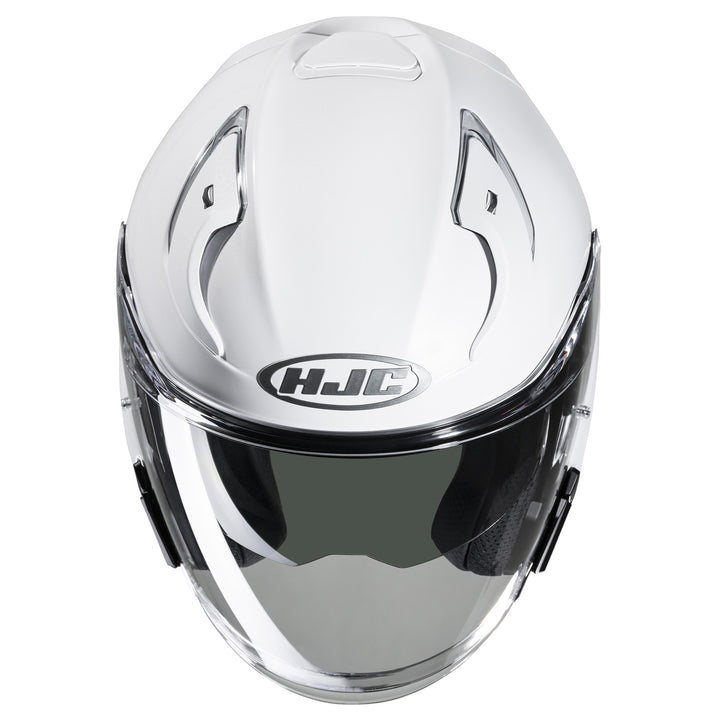 HJC RPHA 31 Solid Helmet White - Top Front View