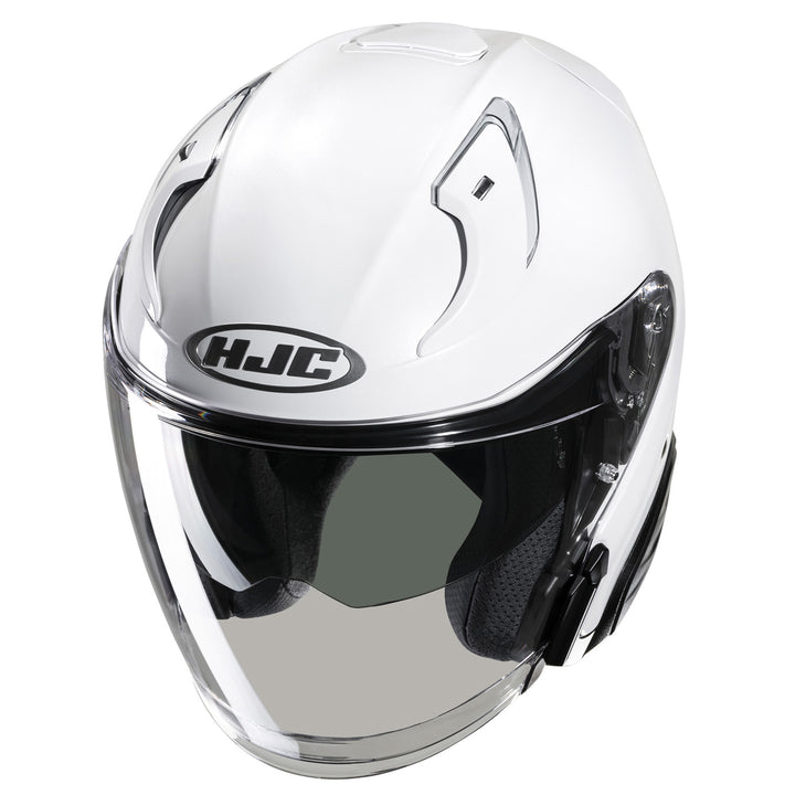 HJC RPHA 31 Solid Helmet White - Top Left Side View
