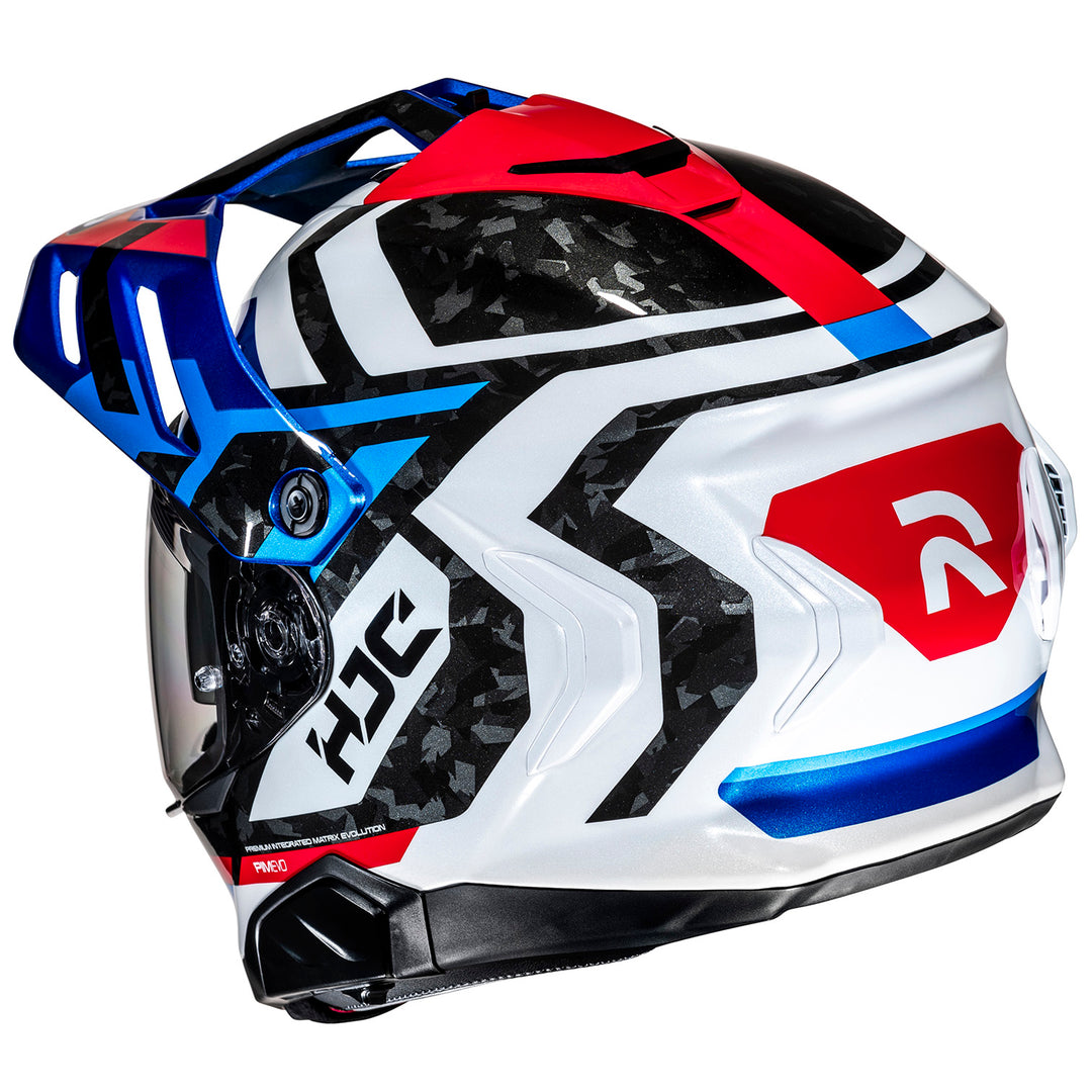 HJC RPHA 60 Dakar Helmet MC-21 - Rear Side View