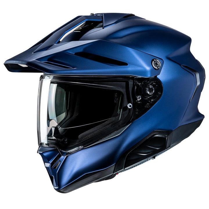 HJC RPHA 60 Solid Helmet Semi-Flat Metallic Blue - Front Side View