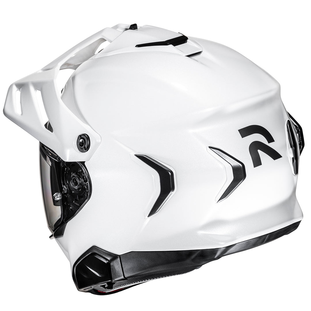 HJC RPHA 60 Solid Helmet White - Rear Side View