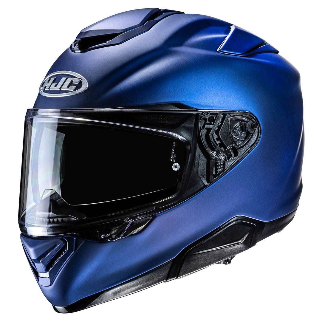 HJC RPHA 72 Solid Helmet Semi-Flat Metallic Blue - Front Side View