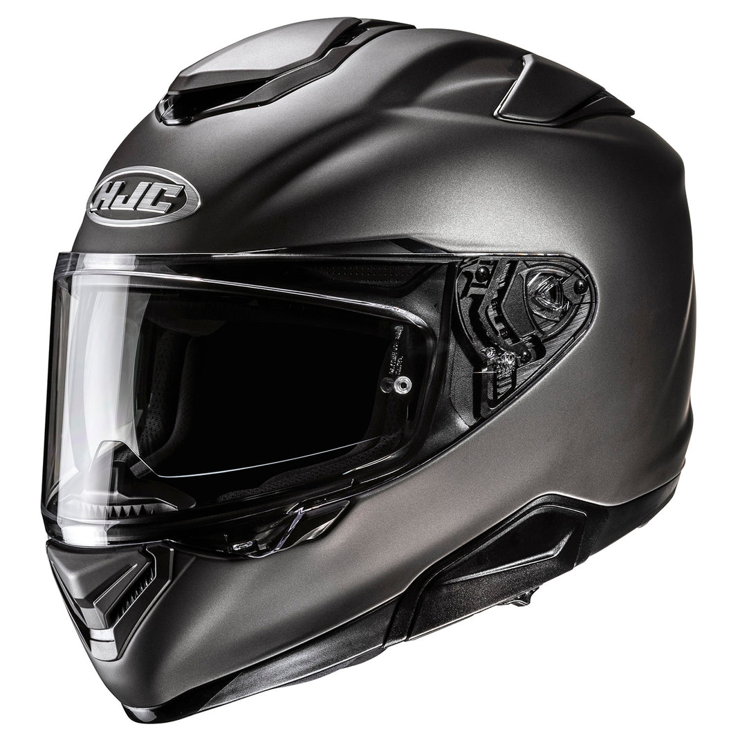 HJC RPHA 72 Solid Helmet Semi-Flat Titanium - Front Side View