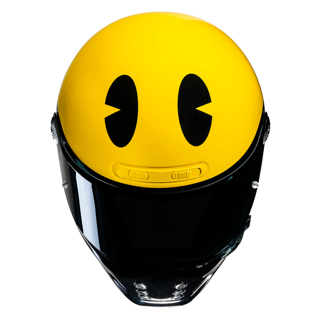 HJC V10 Pac Man LE Helmet - Top Front View