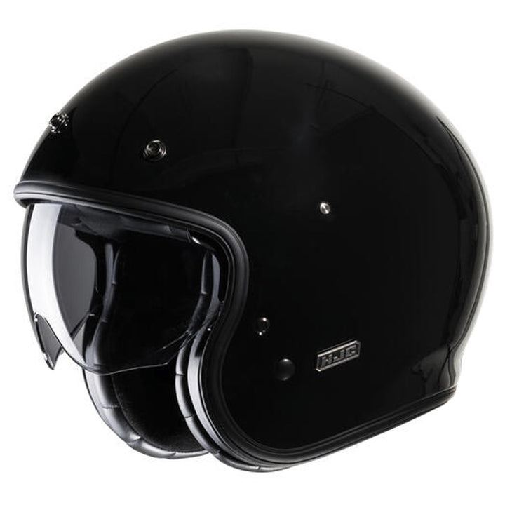HJC V31 Solid Helmet Black - Front Side View