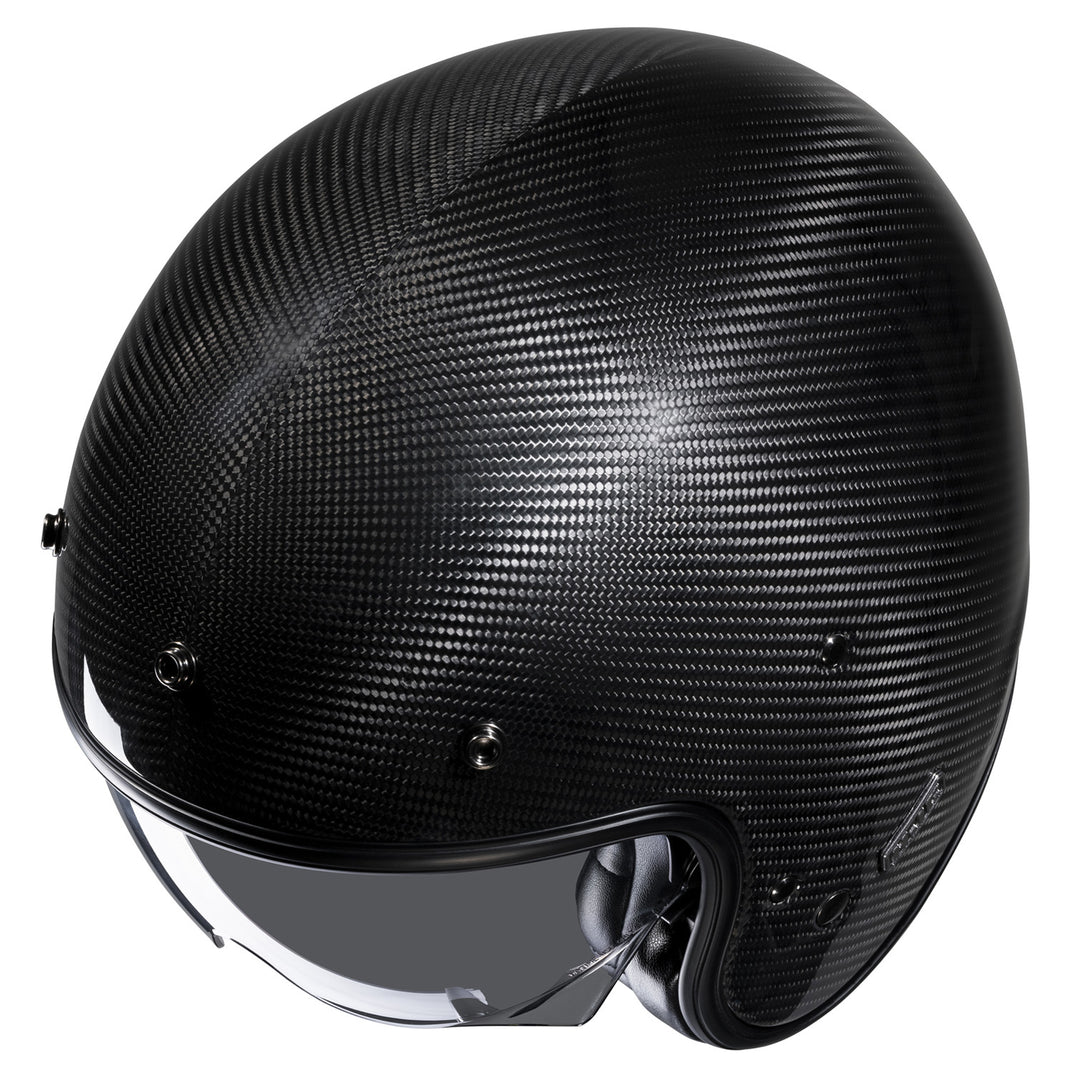 HJC V31 Carbon Helmet Black - Top Side View