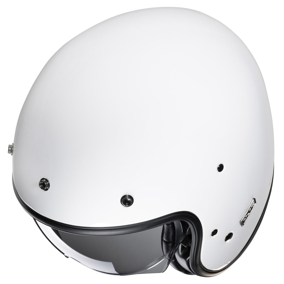 HJC V31 Solid Helmet White - Side Top View