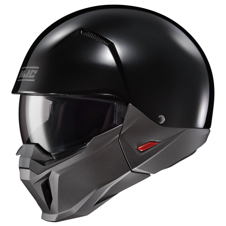 HJC i20 Solid Helmet Black - Front Side View