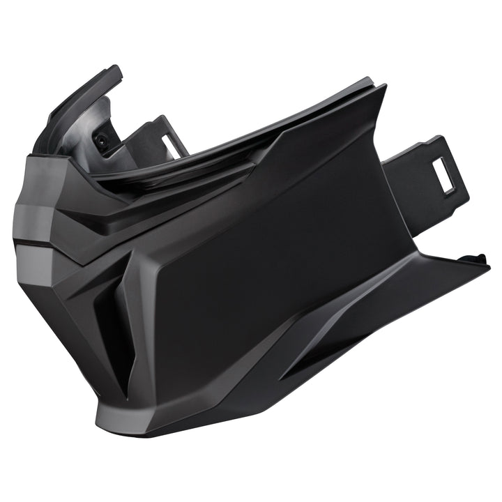 HJC i20 Solid Helmet Semi-Flat Black - Front Side View of Chin Bar Only