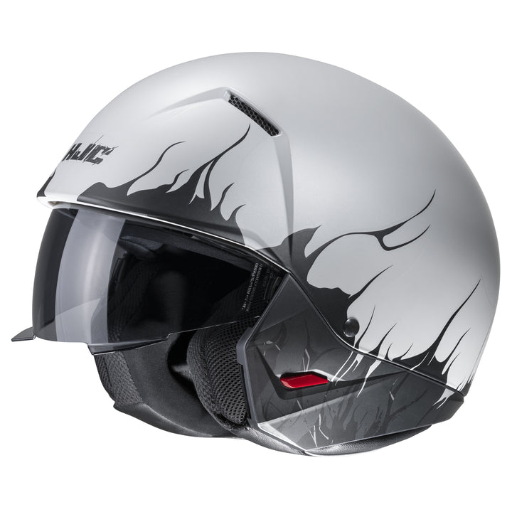 HJC i20 Scraw Helmet MC-10SF - Front Left Side View with Chin Bar Removed