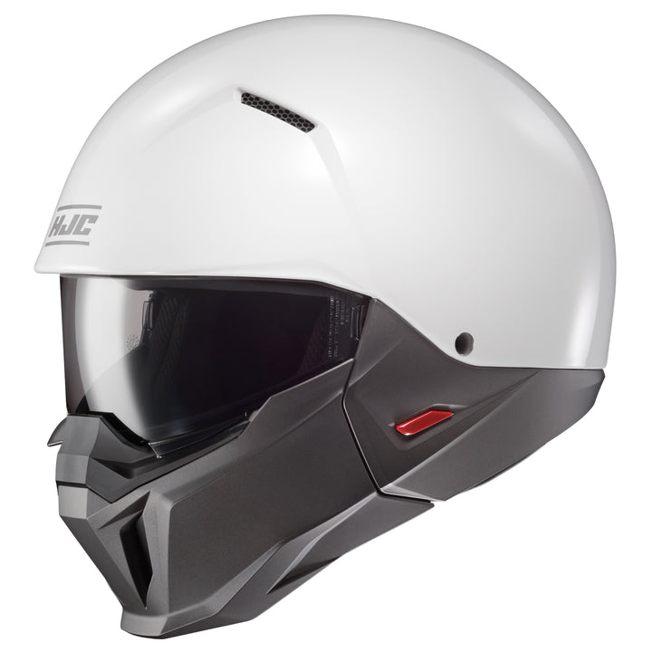 HJC i20 Solid Helmet White - Front Side View