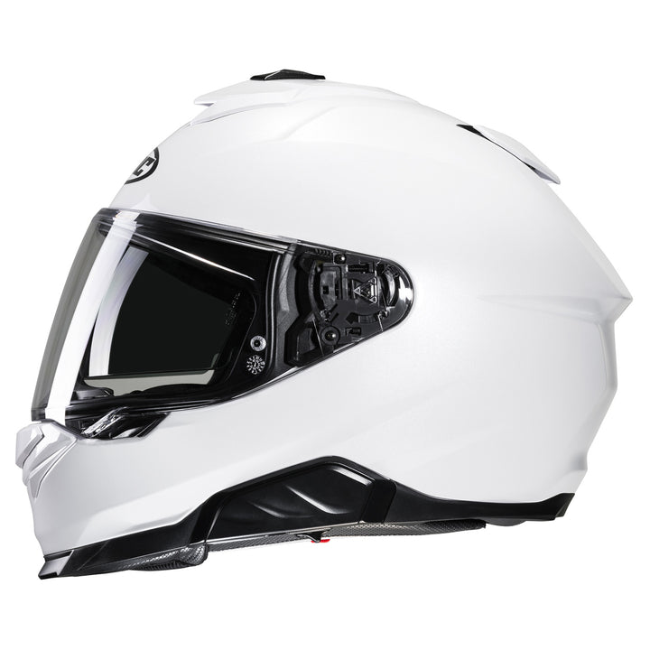 HJC I71 Solid Helmet White - Side View