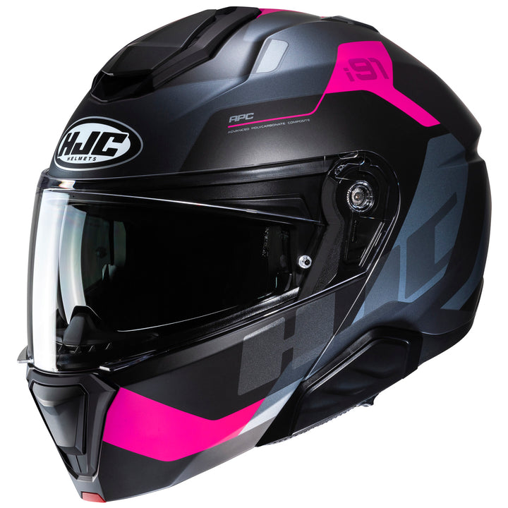 HJC I91 Carst Helmet MC-8SF - Front Side View