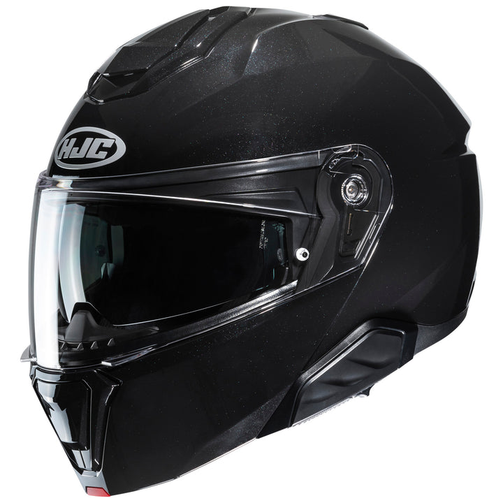 HJC I91 Solid Helmet Black - Front Side View
