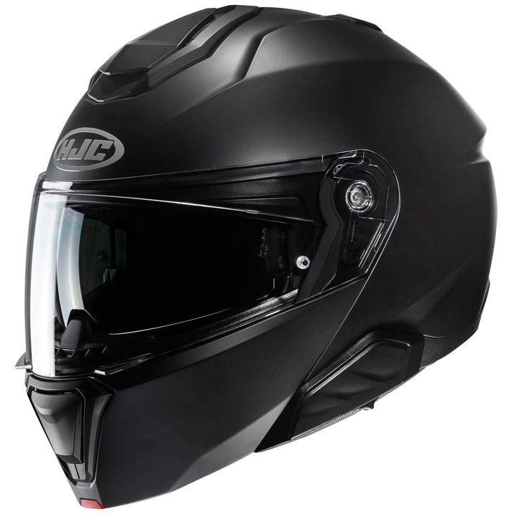 HJC I91 Solid Helmet Semi-Flat Black - Front Side View
