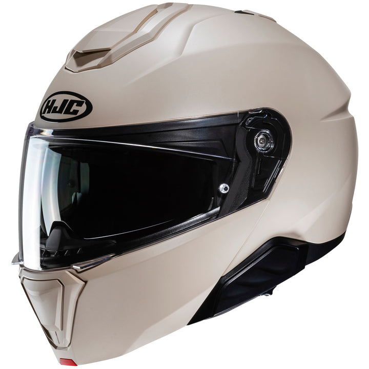 HJC I91 Solid Helmet Semi-Flat Sand Beige - Front Side View