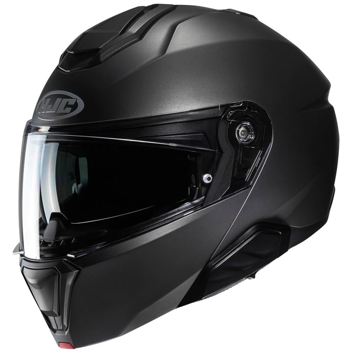 HJC I91 Solid Helmet Semi-Flat Titanium - Front Side View