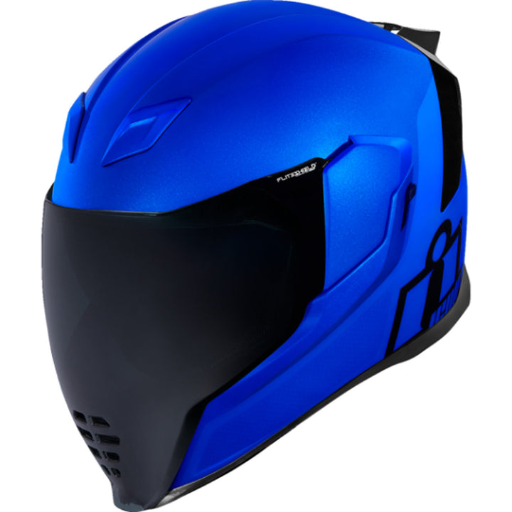 ICON Airflite Jewel MIPS Full Face Motorcycle Helmet Blue - Front Left Side View