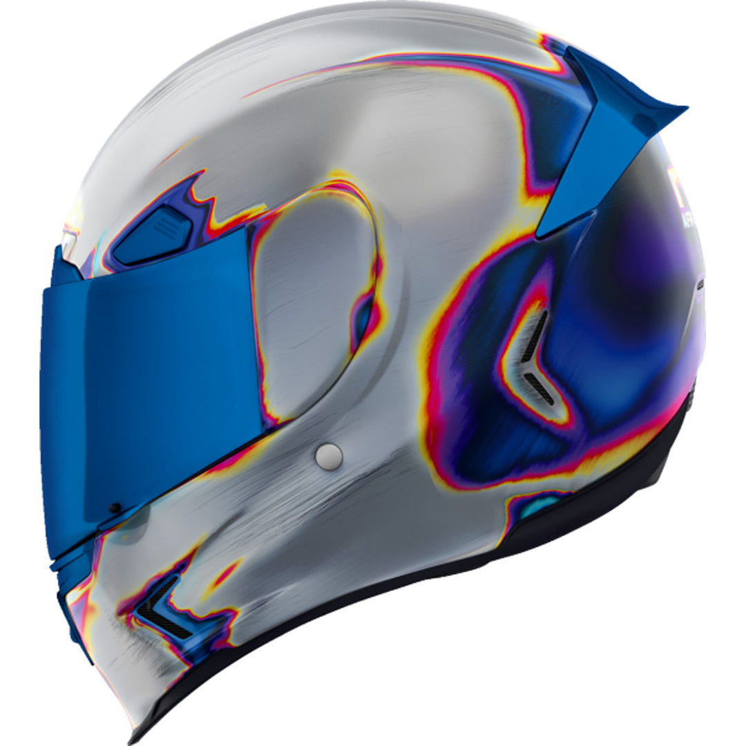 ICON Airframe Pro Re-Entry Helmet Silver - Left Side View