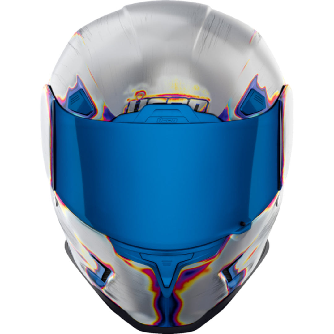 ICON Airframe Pro Re-Entry Helmet Silver - Front View