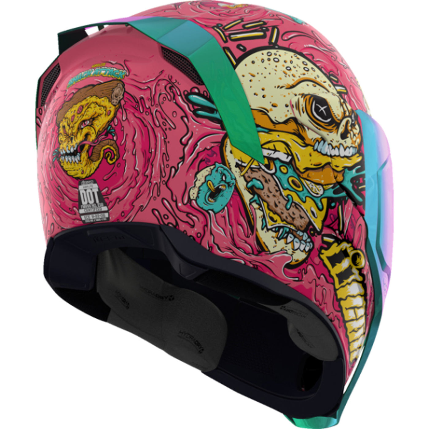 ICON Airflite Snack Attack MIPS Helmet Pink - Rear Right Side View