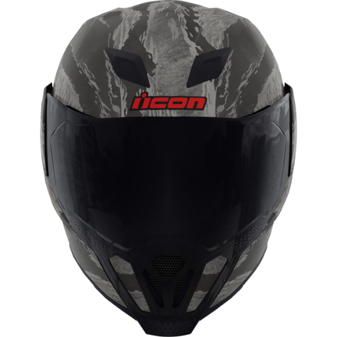 ICON Airflite Tiger's Blood MIPS Helmet Gray - Front View