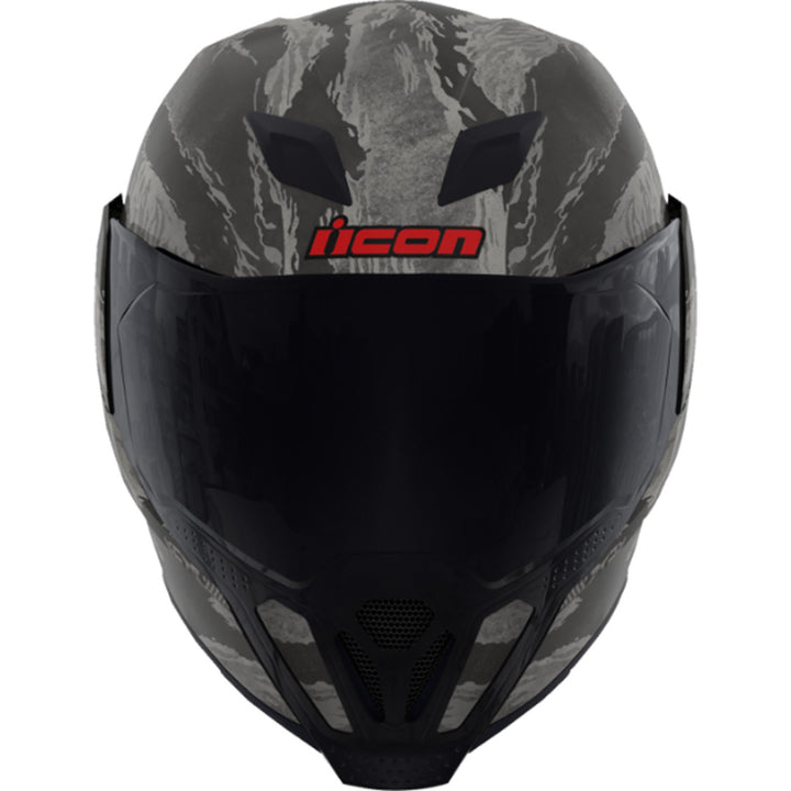 ICON Airflite Tiger's Blood MIPS Helmet Gray - Front View