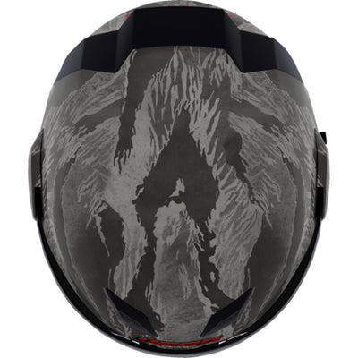 ICON Airflite Tiger's Blood MIPS Helmet Gray - Top Down View