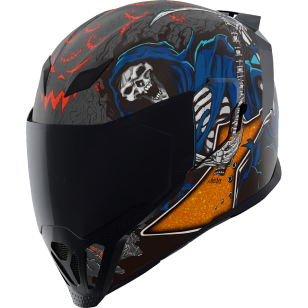 ICON Airflite Trick or Street 4 Helmet Black - Front Left Side View