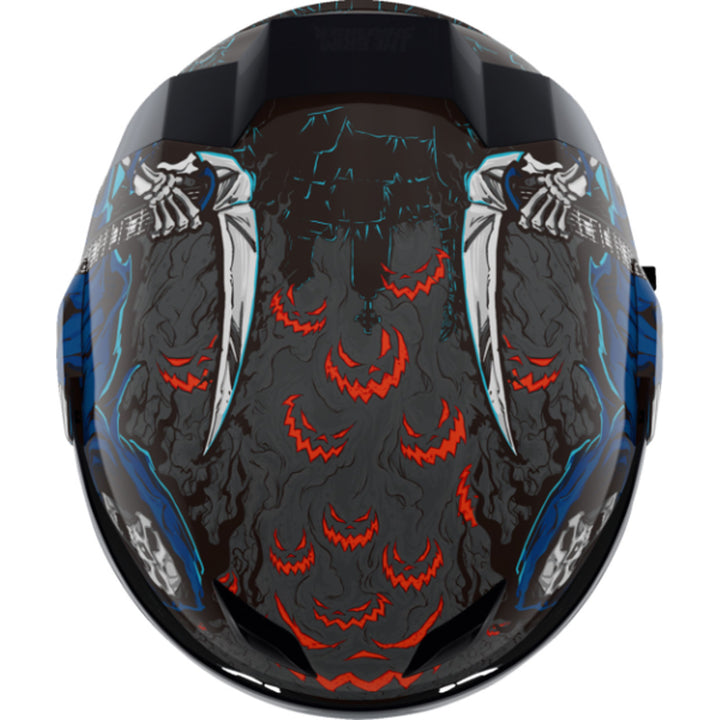 ICON Airflite Trick or Street 4 Helmet Black - Top Down View