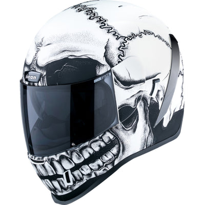 ICON Airform Crestfallen MIPS Helmet White - Front Left Side View