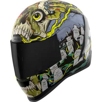 ICON Airform Dead Serious Helmet Black - Front Left Side View