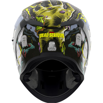 ICON Airform Dead Serious Helmet Black - Rear View