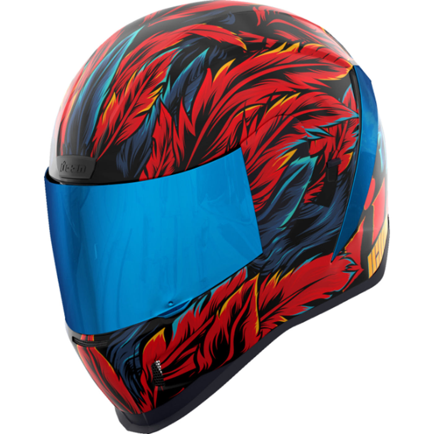 ICON Airform Fever Dream Helmet Blue - Front Left Side View