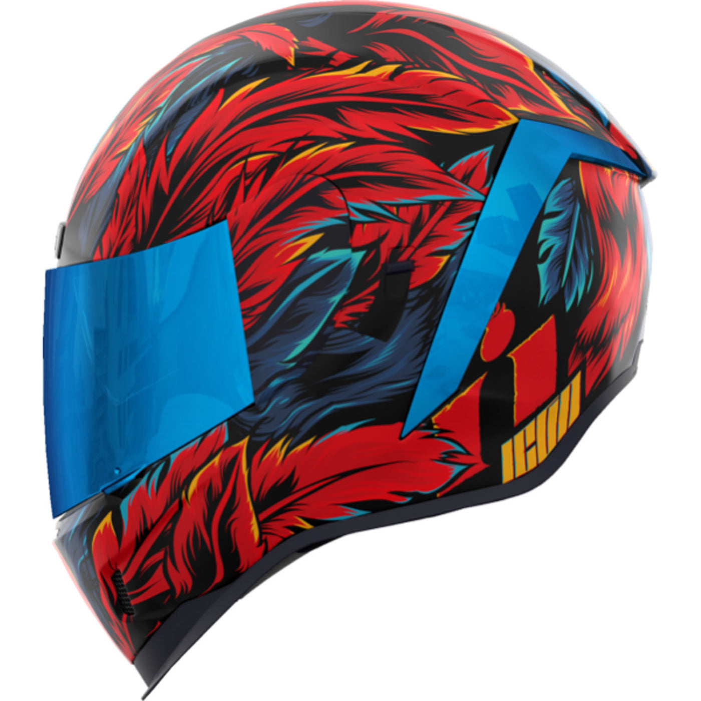 ICON Airform Fever Dream Helmet Blue - Left Side View