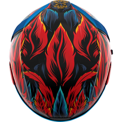 ICON Airform Fever Dream Helmet Blue - Top View