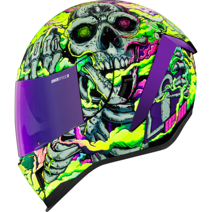 ICON Airform Hippy Dippy Helmet Purple - Left Side View