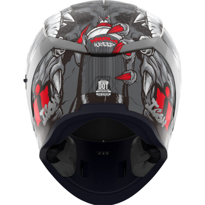 ICON Airform Kryola Kreep MIPS Helmet Silver - Rear View